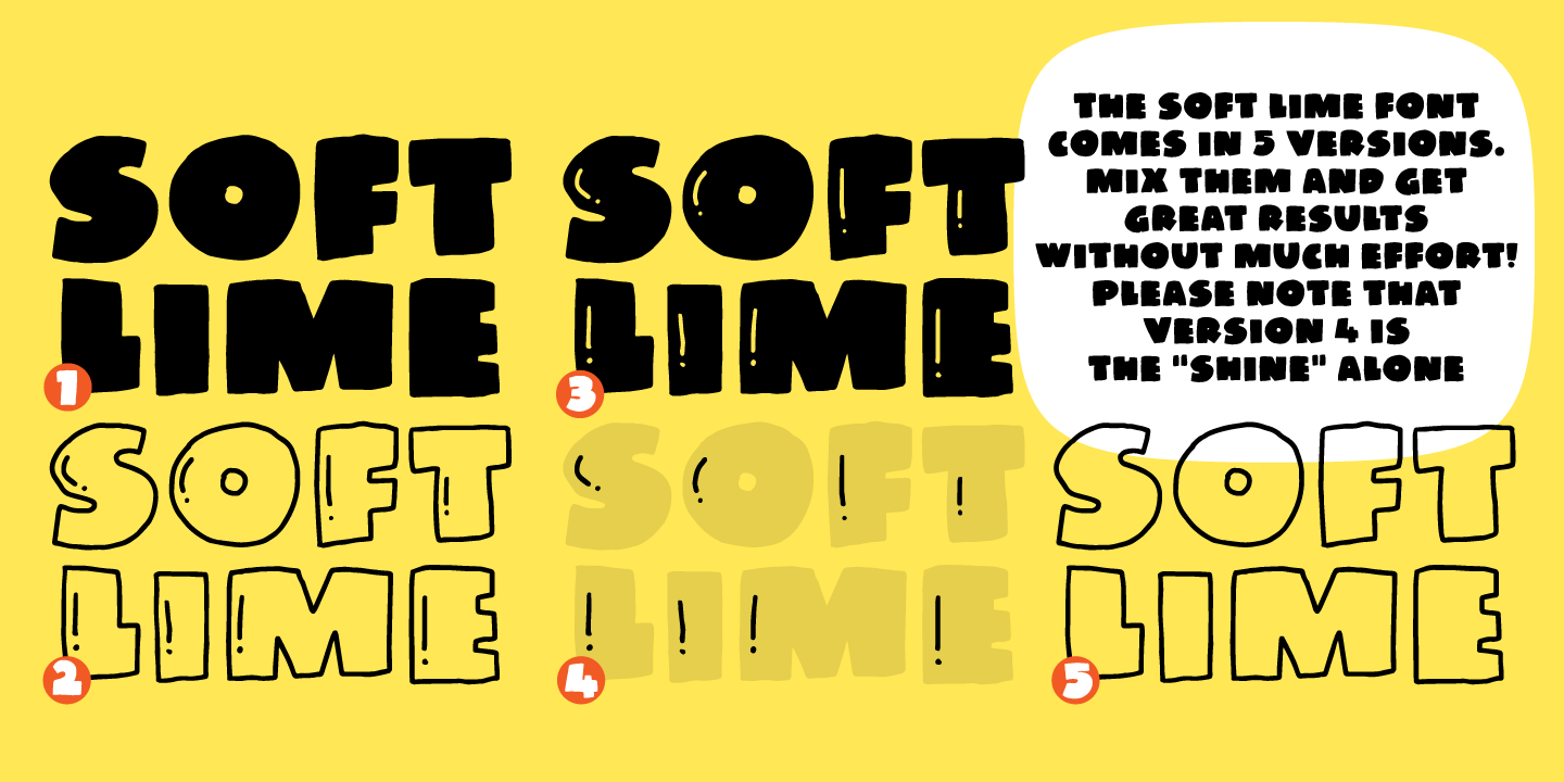 Soft Lime 2 Font preview